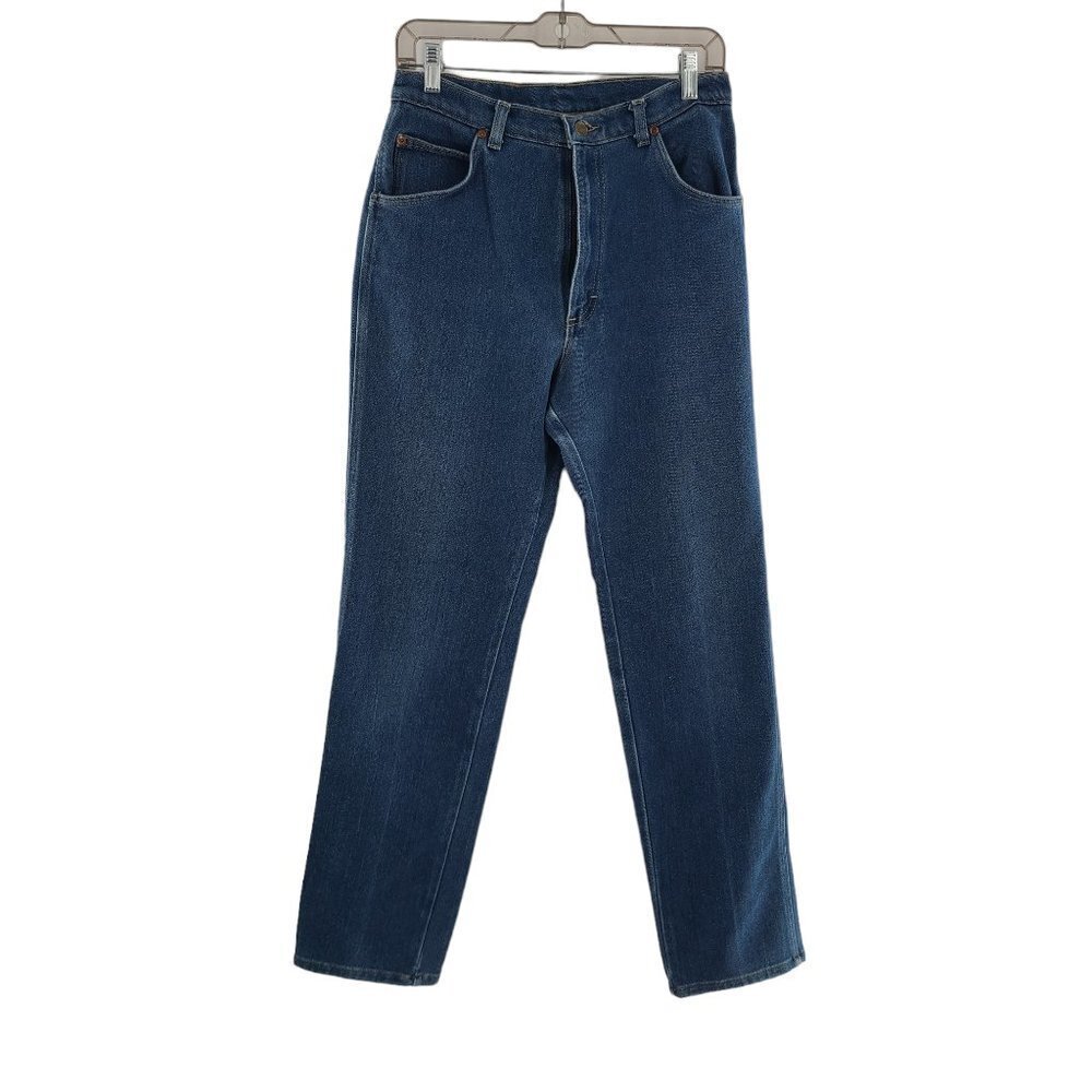 Vintage Lee Riders Size 16 LONG Medium Wash Faded 80s High‎ Rise Mom
